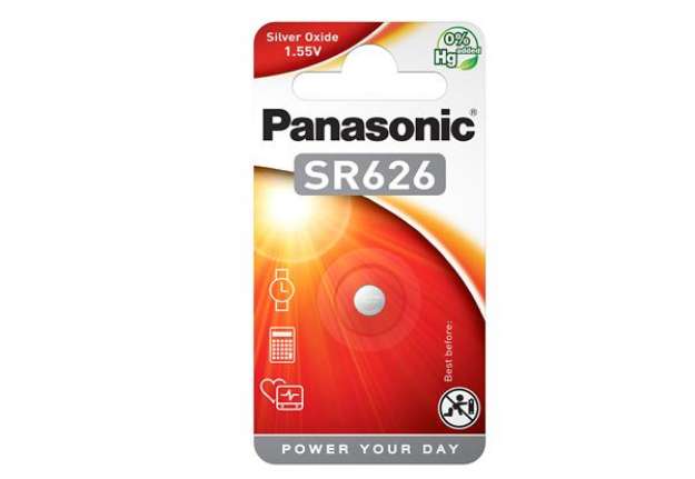 Immagine di Micropila SR626 - ossido argento - Panasonic - blister 1 pezzo