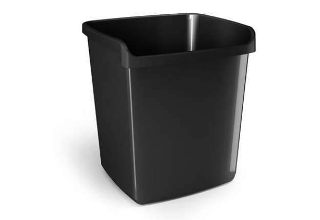 Immagine di Cestino gettacarte Mydesk - altezza 32,3 cm - 15 L - nero - Arda