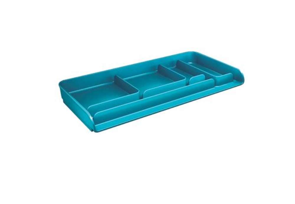 Immagine di Vaschetta portacancelleria Mydesk - 26,1 x 12,5 x 2,8 cm - turchese - Arda