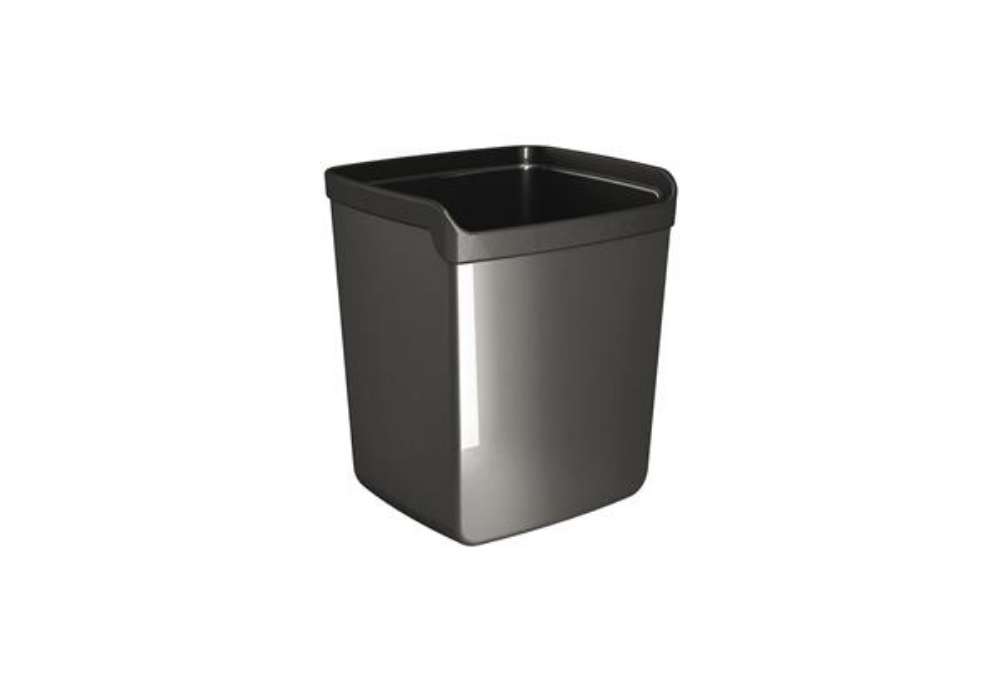 Immagine di Bicchiere portapenne Mydesk - 8,7 x 7,4 x 10 cm - nero - Arda
