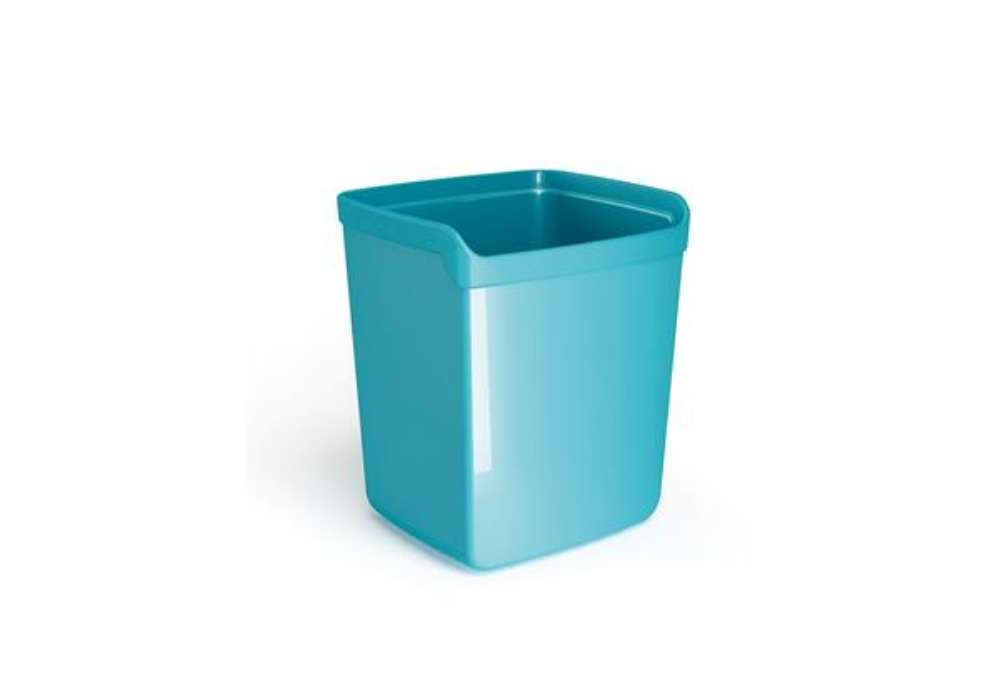 Immagine di Bicchiere portapenne Mydesk - 8,7 x 7,4 x 10 cm - turchese - Arda