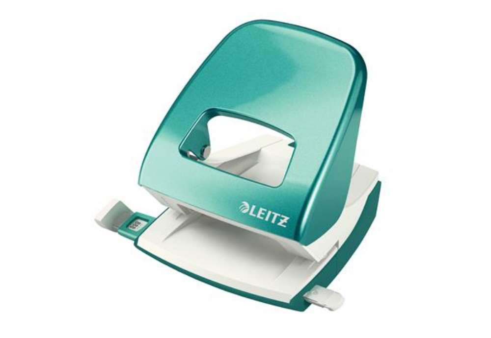 Immagine di Perforatore 5008 New NeXXt WOW - passo 8 cm - max 30 fogli - 2 fori - acqua marina metallizzato - Le