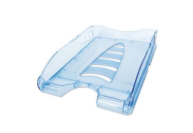 Immagine di Vaschetta portacorrispondenza Sunrise - 33,5 x 25,4 x 7 cm - azzurro trasparente - Arda