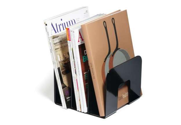 Immagine di Portariviste Trend - 3 scomparti - 21,5 x 21 cm - dorso 16,5 cm - nero - Durable