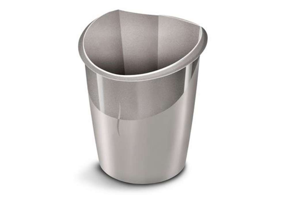 Immagine di Cestino gettacarte Ellypse Xtra Strong - altezza 38 cm - 15 L - grigio talpa - CEP