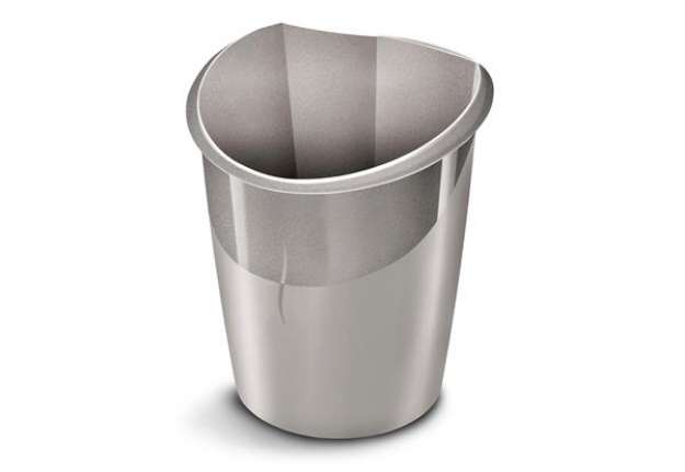 Immagine di Cestino gettacarte Ellypse Xtra Strong - altezza 38 cm - 15 L - grigio talpa - CEP