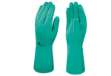 Immagine di Guanti da lavoro industriale Nitrex VE801 - nitrile floccato cotone - taglia 08 - verde - Deltaplus