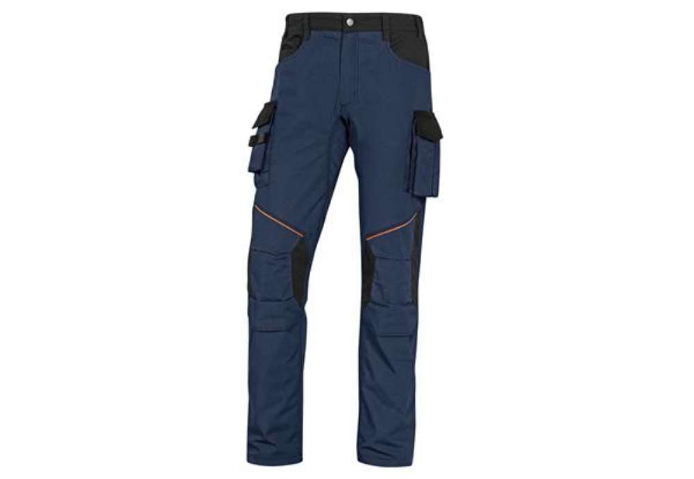 Immagine di Pantalone da lavoro Mach 2 Corporate - twill/poliestere/cotone - taglia L - blu/nero - Deltaplus
