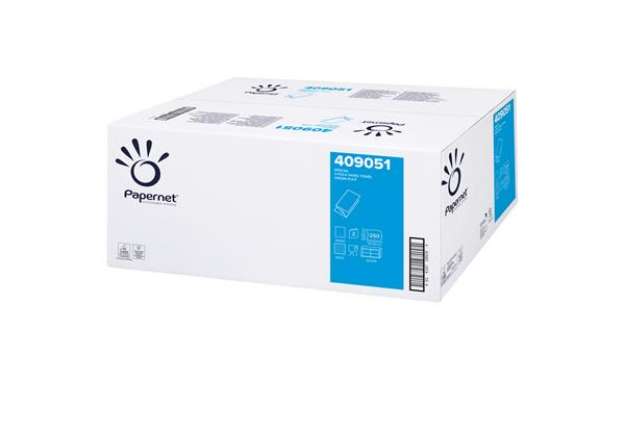 Immagine di Asciugamani piegati a V Special - 2 veli - goffratura a onda - 20 gr - 24 x 21 cm - bianco - Paperne