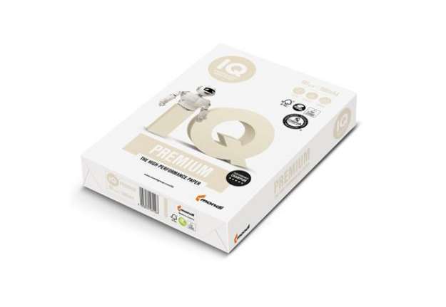 Immagine di Carta IQ Premium - A4 - 90 gr - bianco - Mondi - conf. 500 fogli
