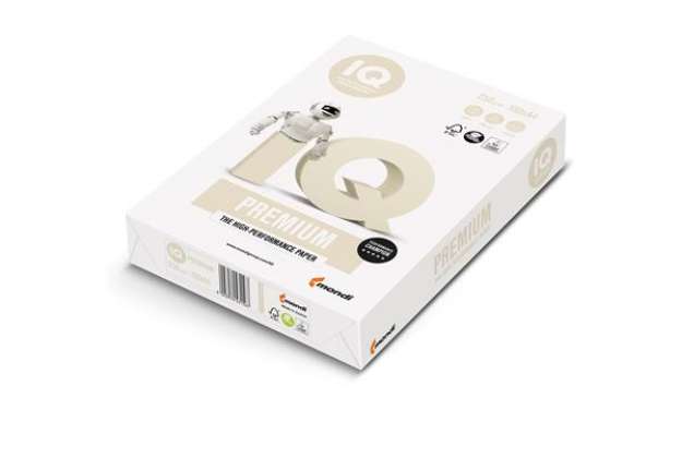 Immagine di Carta IQ Premium - A4 - 250 gr - bianco - Mondi - conf. 150 fogli
