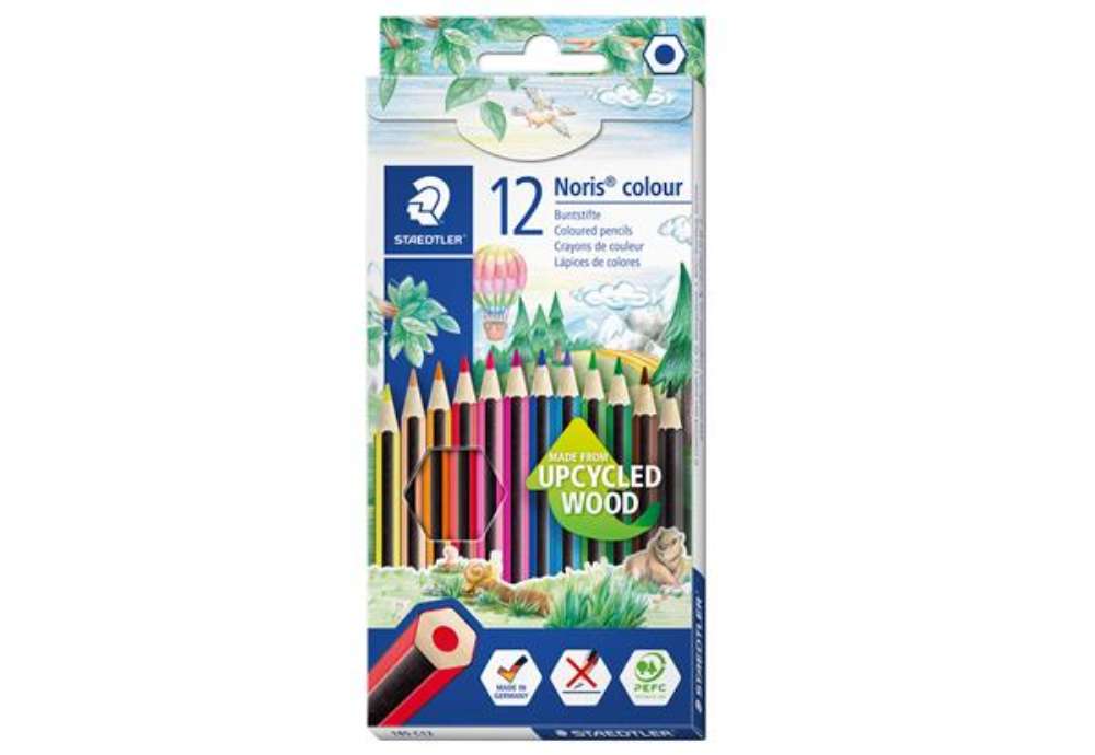 Immagine di Matite colorate Noris Colour - colori assortiti - Staedtler - astuccio 12 pezzi