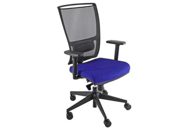 Immagine di Poltrona semidirezionale Zoe ZOEA - con braccioli regolabili - blu/nero - Unisit