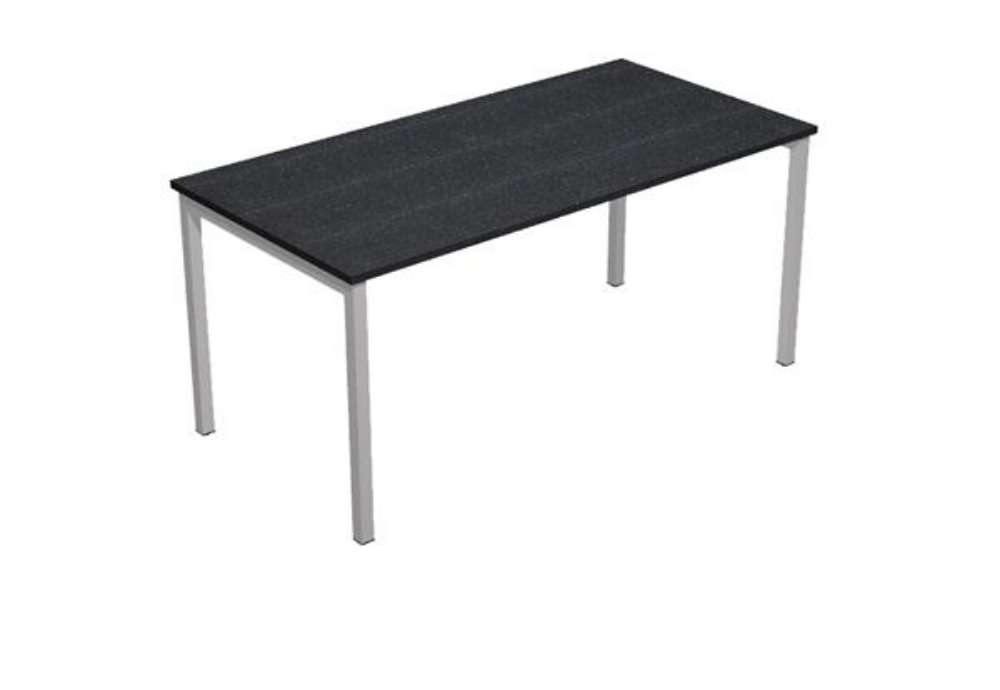 Immagine di Scrivania Easy Plus - lineare - 120 x 80 x 72,5 cm - nero venato