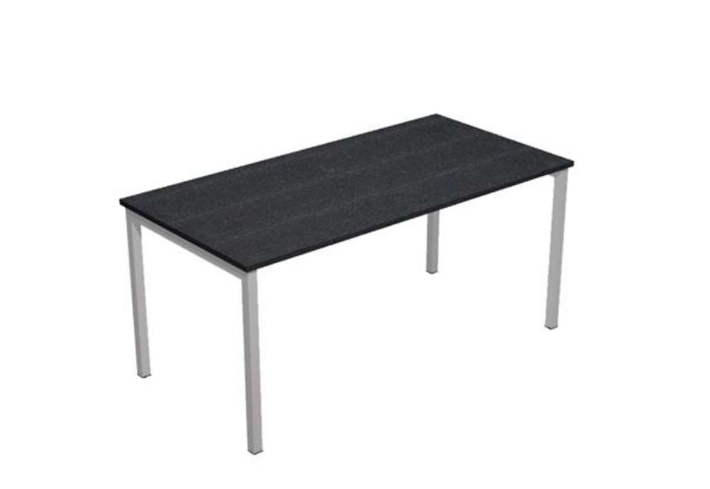 Immagine di Scrivania Easy Plus - lineare - 160 x 80 x 72,5 cm - nero venato