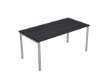 Immagine di Scrivania Easy Plus - lineare - 160 x 80 x 72,5 cm - nero venato