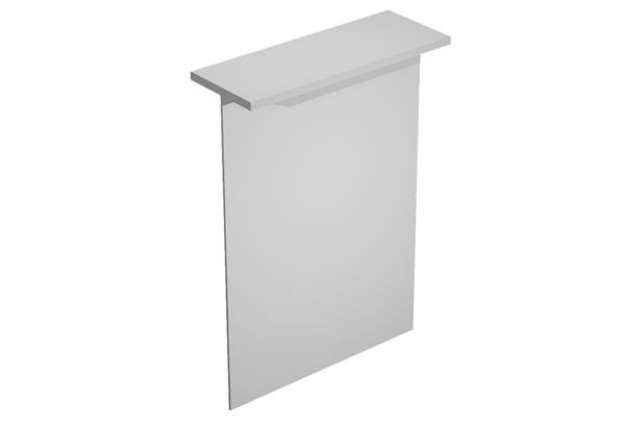 Immagine di Sopralzo reception per scrivanie Easy - 80 x 30 x 115 cm - grigio