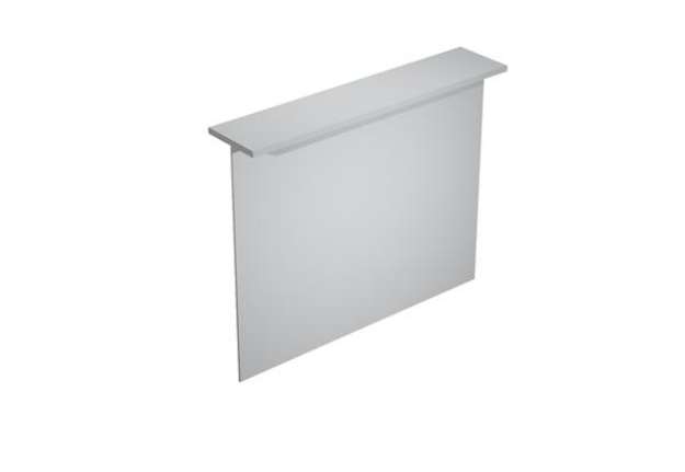 Immagine di Sopralzo reception per scrivanie Easy - 140 x 30 x 115 cm - grigio
