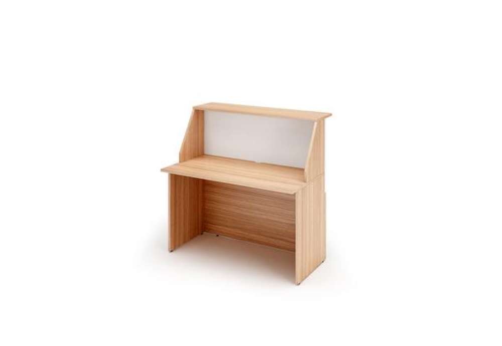 Immagine di Modulo Prestige reception sopralzo/desktop - 120 x 76,1 x 117 cm - ciliegio arabis/bianco
