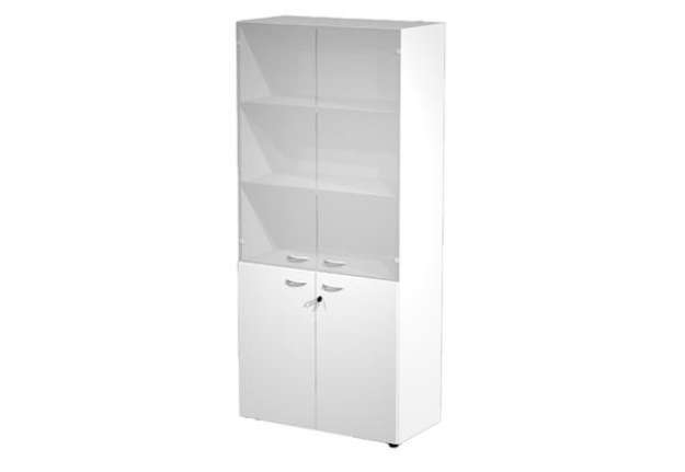 Immagine di Armadio modulare - a 2+2 ante - 90 x 45,8 x 200 cm - bianco