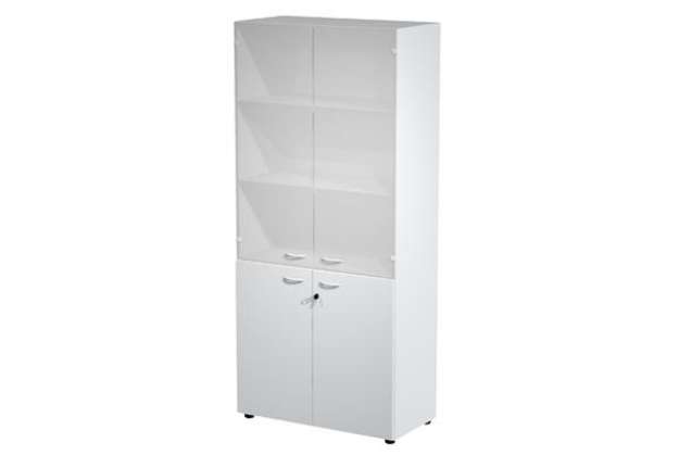 Immagine di Armadio modulare - a 2+2 ante - 90 x 45,8 x 200 cm - grigio