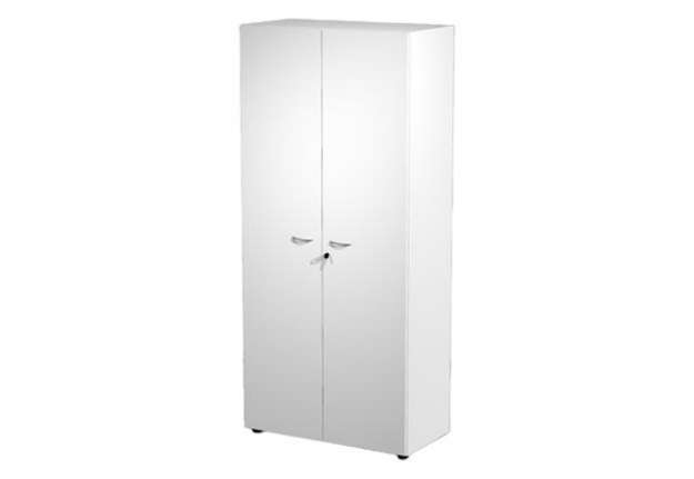 Immagine di Armadio modulare - a 2 ante alte - 90 x 45,8 x 200 cm - bianco