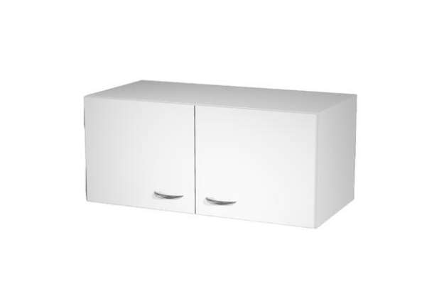 Immagine di Sopralzo per armadi modulari - a 2 ante - 90 x 45,8 x 40 cm - bianco