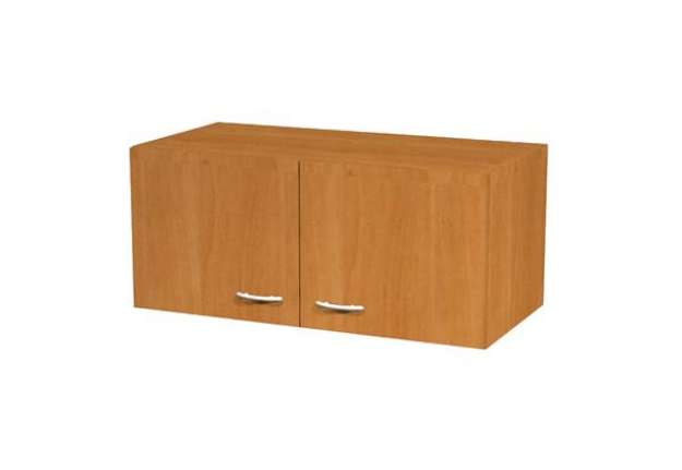 Immagine di Sopralzo per armadi modulari - a 2 ante - 90 x 45,8 x 40 cm - noce chiaro