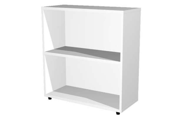 Immagine di Libreria modulare bassa - a giorno - 76 x 32 x 81,5 cm - bianco