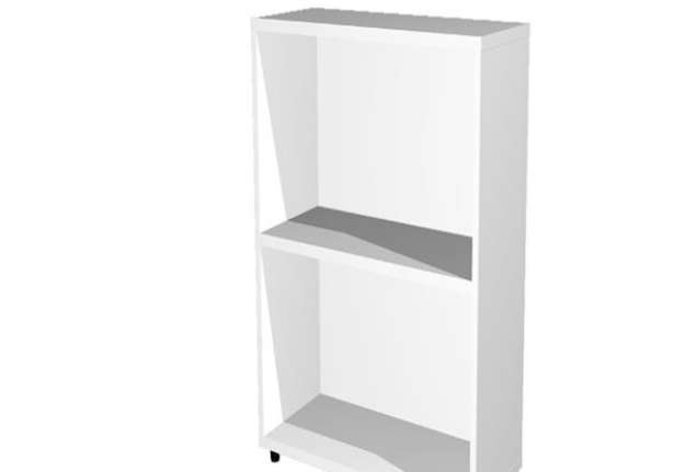 Immagine di Libreria modulare bassa - a giorno - 40 x 32 x 81,5 cm - bianco