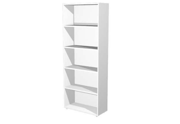 Immagine di Libreria modulare alta - a giorno - 76 x 32 x 196 cm - bianco