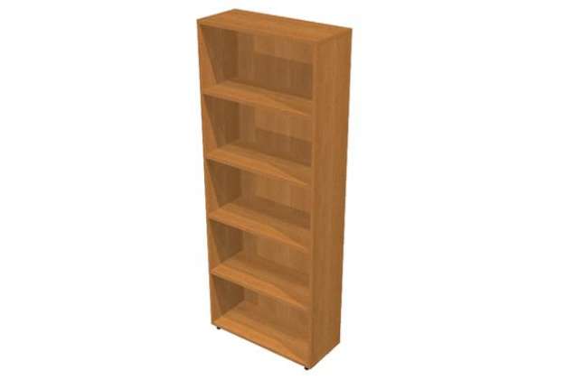 Immagine di Libreria modulare alta - a giorno - 76 x 32 x 196 cm - noce chiaro