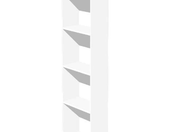 Immagine di Libreria modulare alta - a giorno - 40 x 32 x 196 cm - bianco