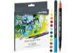 Immagine di Pennarelli Aqua Brush Duo - punte 2,00 - 4,00 mm - Lyra - astuccio 12 pezzi