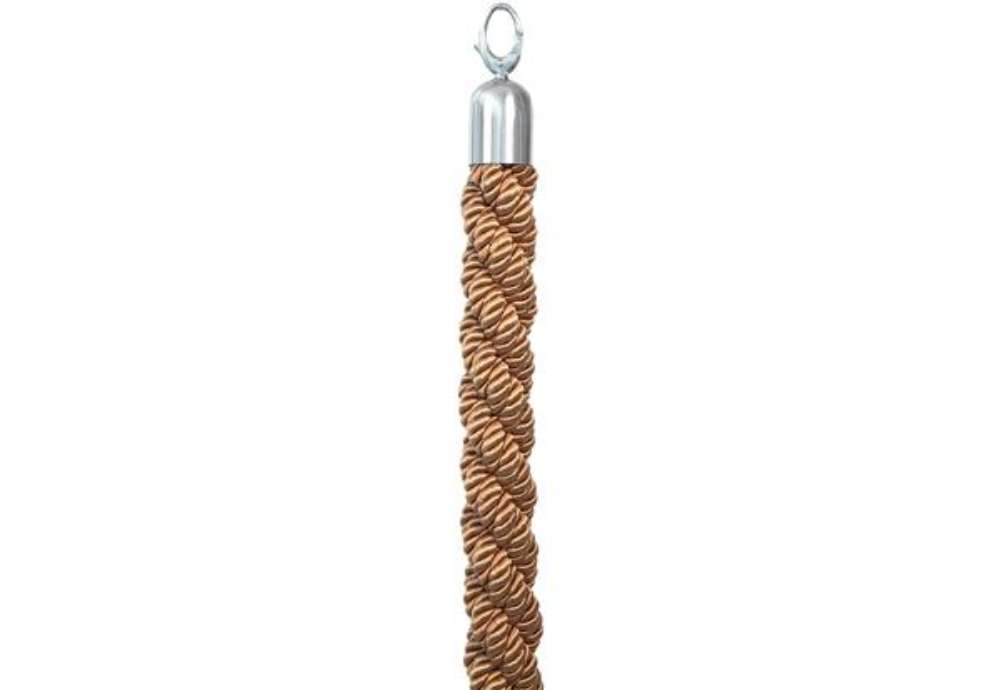 Immagine di Cordone intrecciato per colonnina segnapercorso - color bronzo - lunghezza 150 cm - Securit