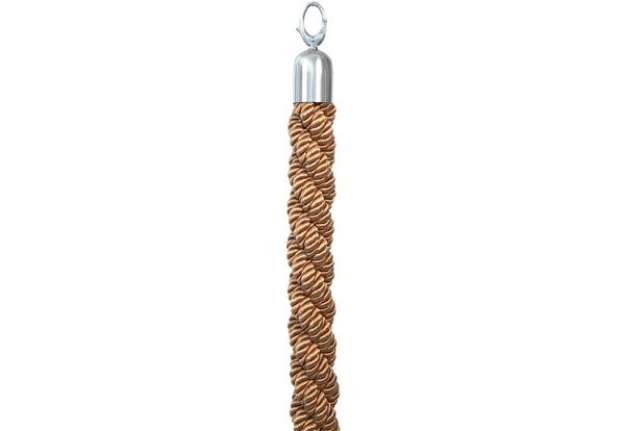 Immagine di Cordone intrecciato per colonnina segnapercorso - color bronzo - lunghezza 150 cm - Securit