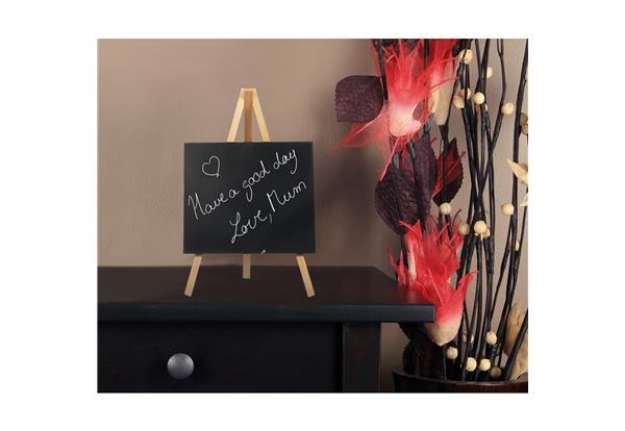 Immagine di Mini Lavagna con cavalletto - 24,4 x 15 cm - faggio - Securit