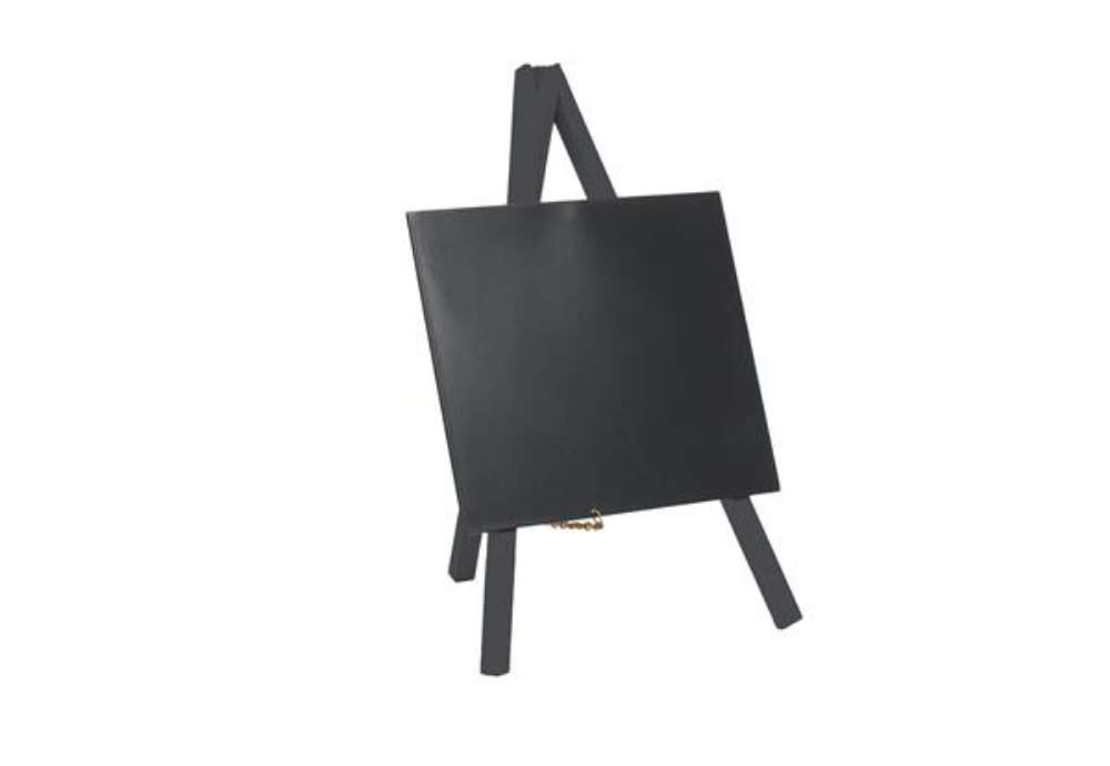 Immagine di Mini Lavagna con cavalletto nero - 24,4 x 15 cm - nero - Securit