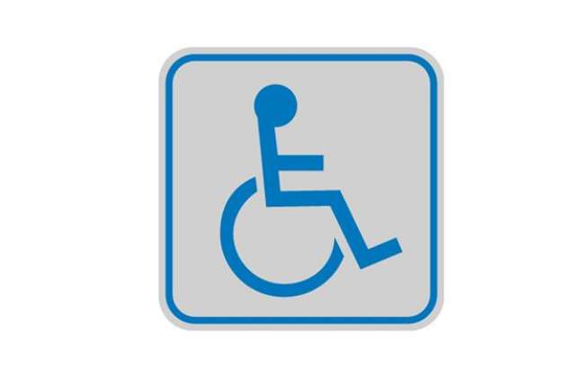 Immagine di Targhetta adesiva - pittogramma Toilette disabili - 8,2 x 8,2 cm - Cartelli Segnalatori