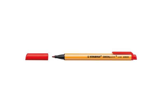 Immagine di Pennarello Greenpoint  - punta 0,8mm - rosso - Stabilo