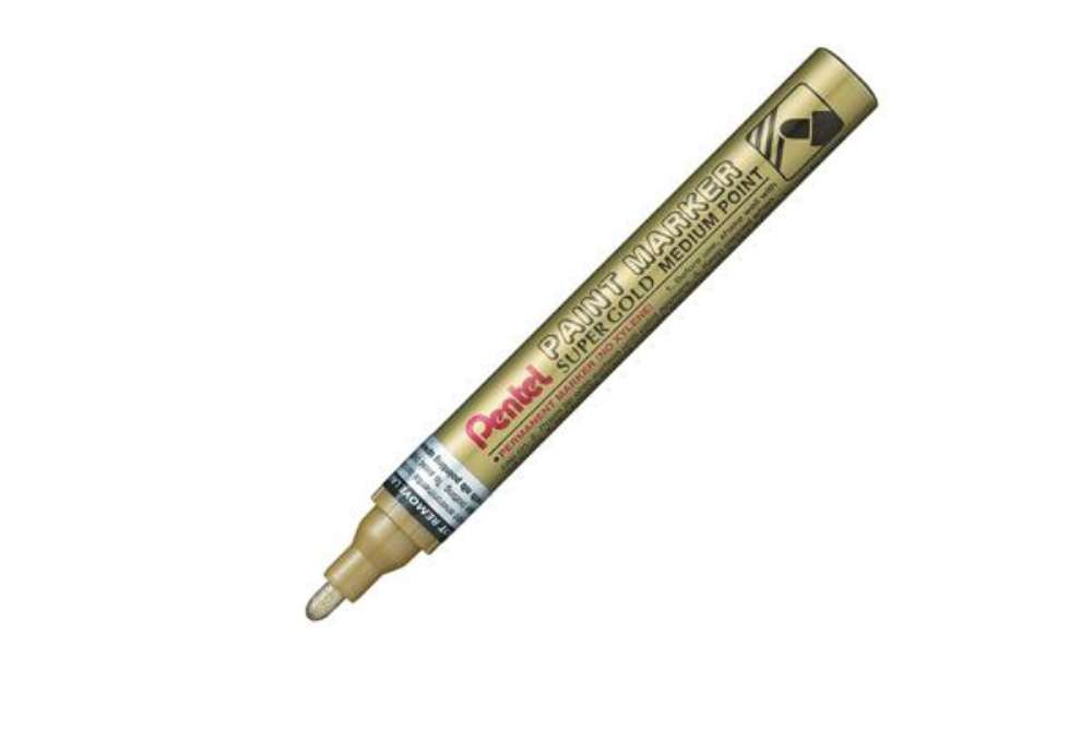 Immagine di Marcatore Paint Marker Linea Amiko - punta media 4,50mm - oro - Pentel