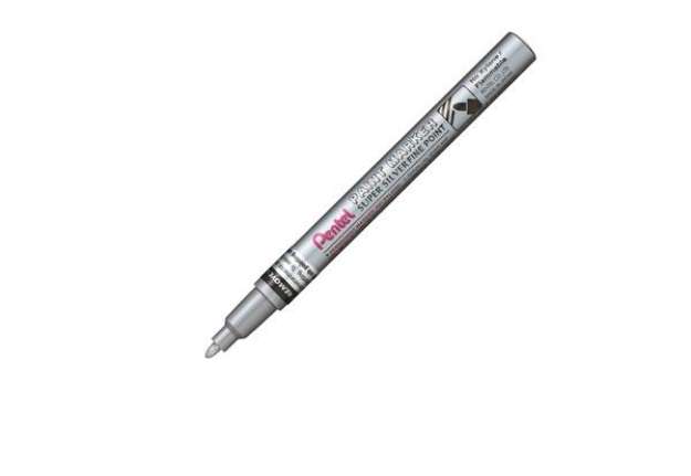 Immagine di Marcatore Paint Marker Linea Amiko - punta fine 2,90mm - argento - Pentel