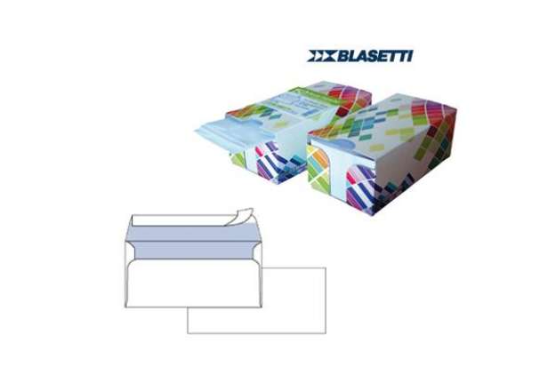 Immagine di Busta Mailpack - senza finestra - strip adesivo - 11 x 23 cm - 90 gr - bianco - Blasetti - dispenser
