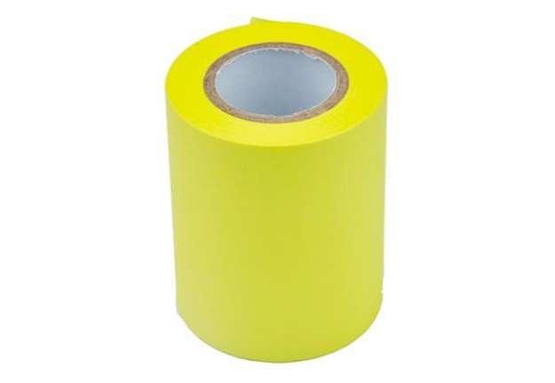 Immagine di Rotolo ricarica carta autoadesiva - giallo neon - 59mm x 10mt - per Memoidea Tape Dispenser - Iterne
