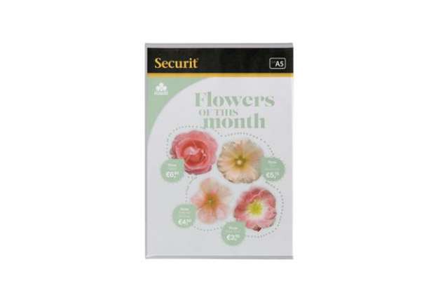 Immagine di Display Portamen? a L - 14,8 x 21 cm (A5) - Securit