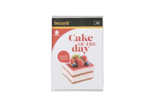 Immagine di Display Portamen? a L - 10,5 x 15 cm (A6) - Securit