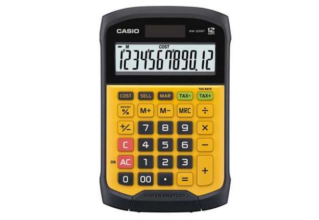 Immagine di Calcolatrice da tavolo WM-320MT - 12 cifre - waterproof - Casio