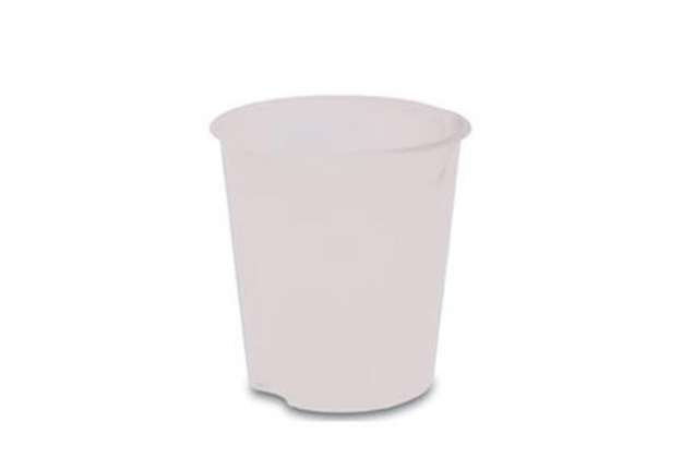 Immagine di Cestino gettacarte E020 Modula - altezza 32,5 cm - diametro 31 cm - 16,5 L - trasparente neutro - Fe