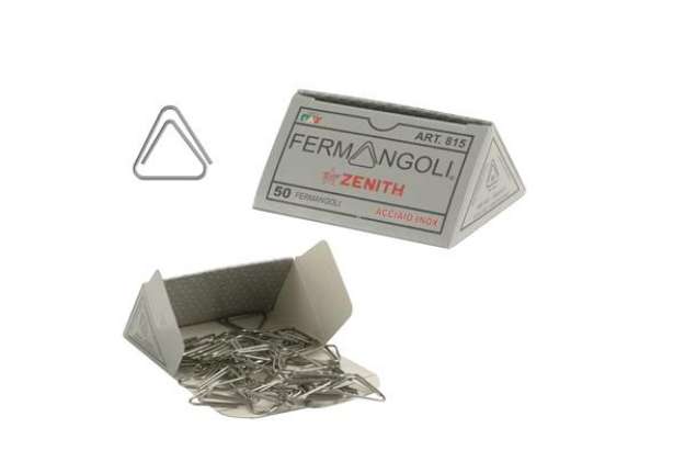 Immagine di Fermangoli Zenith 815 - acciaio inox - Zenith - conf. 50 pezzi
