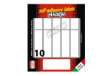 Immagine di Etichette adesive - in carta - permanenti - 70 x 20 mm - 10 et/fg - 10 fogli - bianco - Markin